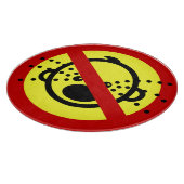 NO Cry Babies ⚠ Thai Airport Sign ⚠ Snijplank (Hoek)