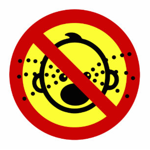 NO Cry Babies ⚠ Thai Airport Sign ⚠ Staand Fotobeeldje