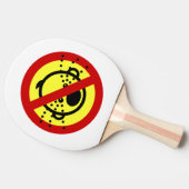 NO Cry Babies ⚠ Thai Airport Sign ⚠ Tafeltennisbatje (Zijkant)