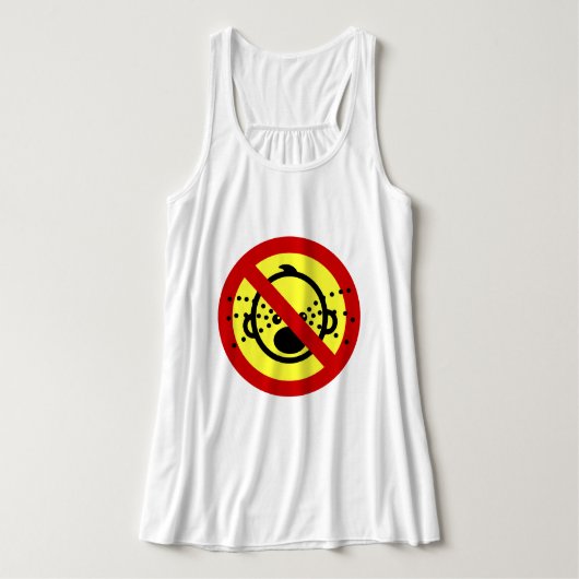 NO Cry Babies ⚠ Thai Airport Sign ⚠ Tanktop (Design voorkant)