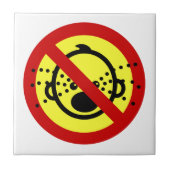 NO Cry Babies ⚠ Thai Airport Sign ⚠ Tegeltje (Voorkant)