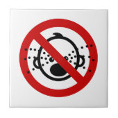 NO Cry Babies ⚠ Thai Airport Sign ⚠ Tegeltje (Voorkant)