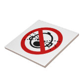 NO Cry Babies ⚠ Thai Airport Sign ⚠ Tegeltje (Zijkant)