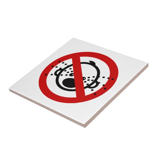 NO Cry Babies ⚠ Thai Airport Sign ⚠ Tegeltje (Zijkant)