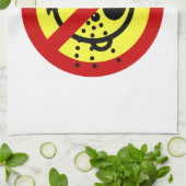 NO Cry Babies ⚠ Thai Airport Sign ⚠ Theedoek (Gevouwen)