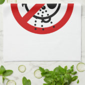 NO Cry Babies ⚠ Thai Airport Sign ⚠ Theedoek (Gevouwen)