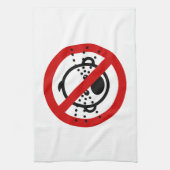 NO Cry Babies ⚠ Thai Airport Sign ⚠ Theedoek (Verticaal)