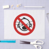 NO Cry Babies ⚠ Thai Airport Sign ⚠ Tissuepapier (Craft)