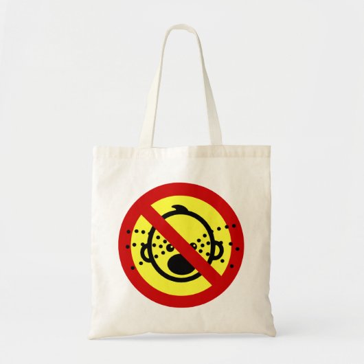 NO Cry Babies ⚠ Thai Airport Sign ⚠ Tote Bag (Voorkant)