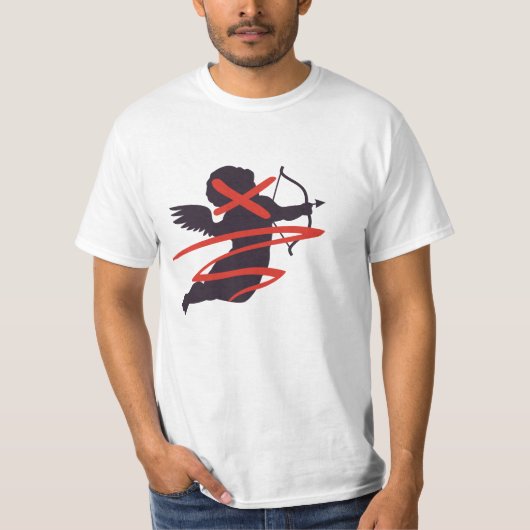 No Cupid Anti Valentine´s day Shirt (Voorkant)