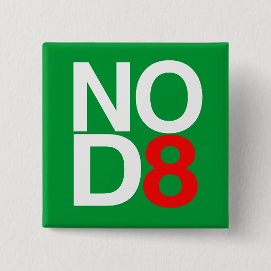 NO D8 - GEEN DATUM VIERKANTE BUTTON 5,1 CM (Voorkant)