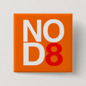 NO D8 VIERKANTE BUTTON 5,1 CM (Voorkant)