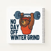 No day off winter grind notitieboek (Achterkant)
