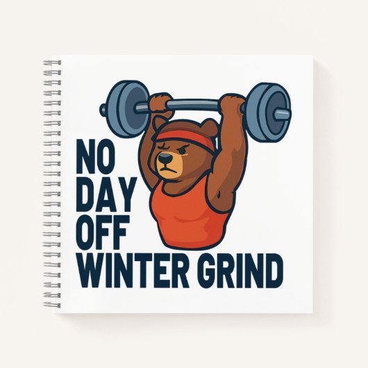 No day off winter grind notitieboek (Voorkant)