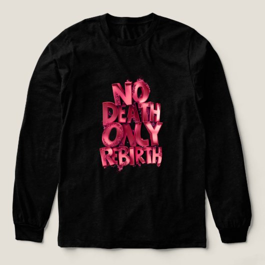 No Death Only Rebirth BELLA+CANVAS LONGSLEEVE Tri-Blend Shirt (Voorkant)