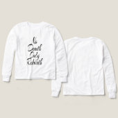 No Death Only Rebirth, Bella+Canvas White Shirt (Voorkant /achterkant)