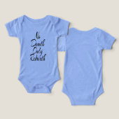 No Death Only Rebirth, Blue Shirt Stylish Text (Ontwerp Voorkant & Achterkant)