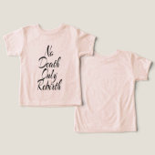 No Death Only Rebirth, Toddler Bella+Canvas Peach  (Ontwerp Voorkant & Achterkant)