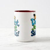 No Debt Just Skills Coffee Mok - Een leuk Afstuder (Center)