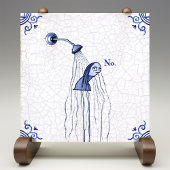 No Delft Blue Dutch Style  Tegeltje