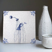 No Delft Blue Dutch Style  Tegeltje