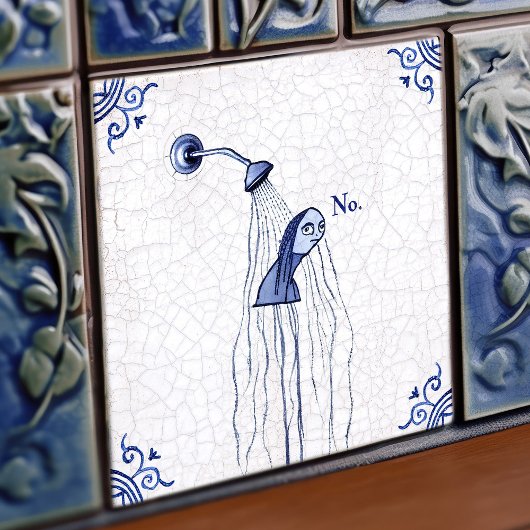 No Delft Blue Dutch Style Tegeltje