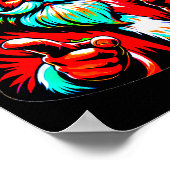 No Delivery, All Were Bad, Santa's Humorous Christ Poster (Hoek)