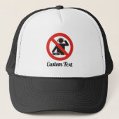 No-dj zone trucker hoed pet (Voorkant)