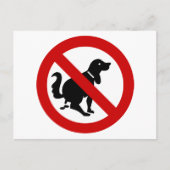 NO Dog Fouling ⚠ Thai Sign ⚠ Briefkaart (Voorkant)