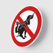 NO Dog Fouling ⚠ Thai Sign ⚠ Ronde Klok (Hoek)