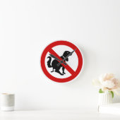 NO Dog Fouling ⚠ Thai Sign ⚠ Ronde Klok (Huis)
