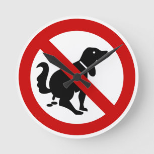 NO Dog Fouling ⚠ Thai Sign ⚠ Ronde Klok
