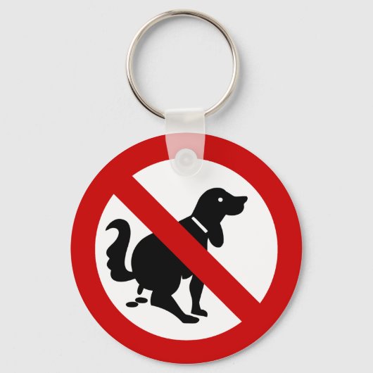 NO Dog Fouling ⚠ Thai Sign ⚠ Sleutelhanger (Voorkant)