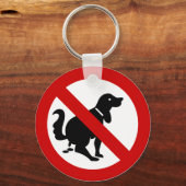 NO Dog Fouling ⚠ Thai Sign ⚠ Sleutelhanger (Voorkant)