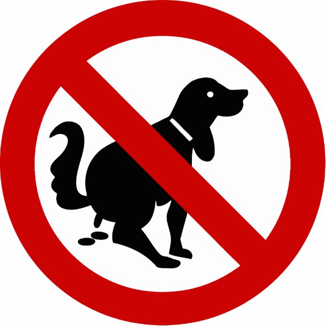 NO Dog Fouling ⚠ Thai Sign ⚠ Staand Fotobeeldje (Voorkant)