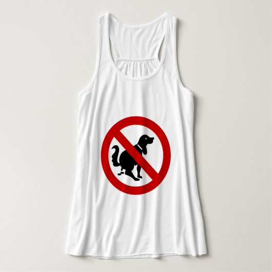 NO Dog Fouling ⚠ Thai Sign ⚠ Tanktop (Design voorkant)