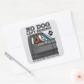 No dog left behind, GSD sticker (Envelop)