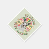 No Drama Just Llamas - Cute Boho Llama Servet (Hoek)