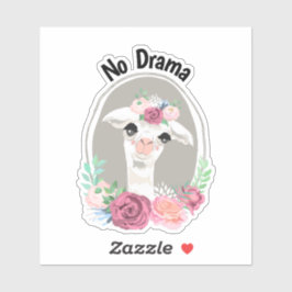 "No Drama" Lady Llama met Rozen Sticker