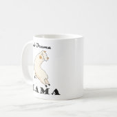 No Drama Lama funny Kaffeetasse Koffiemok (Voorkant links)