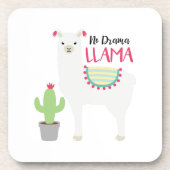 No Drama Llama Bier Onderzetter (Voorkant)