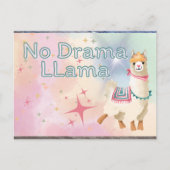 No Drama Llama Briefkaart (Voorkant)