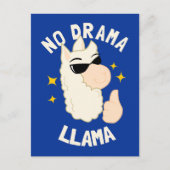 No Drama Llama Briefkaart (Voorkant)