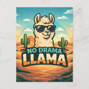 No Drama Llama - Critter Kingdom Briefkaart