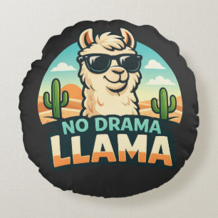 No Drama Llama - Critter Kingdom Rond Kussen