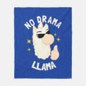 No Drama Llama Fleece Deken (Voorkant)