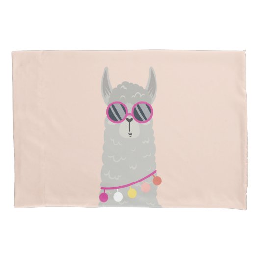 No Drama Llama - Fun Kinder Kussensloop (Voorkant)