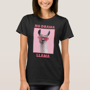 No Drama Llama Funny Cool Drama Queen Boerderij An T-shirt