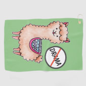 No Drama Llama Golfhanddoek (Horizontaal)