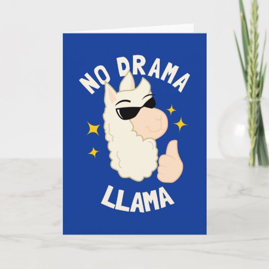 No Drama Llama Kaart (Voorkant)